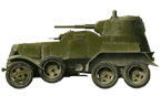 БА-10М, брошенный Красной Армией летом 1941 года на переправе через Днепр. (рис. С.Игнатьев)