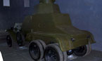 Бронеавтомобиль БА-27М в экспозиции Военно-исторического музея бронетанкового вооружения и техники в п.Кубинка, Московской обл.