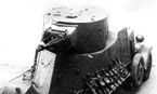 Бронеавтомобиль БА-3 с установленным 12,7-мм пулемётом ДК вместо 45-мм пушки. Сентябрь 1936 года.