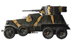 Бронеавтомобиль БА-6 республиканской армии Испании. 1937 год. (рис. А.Аксёнов)