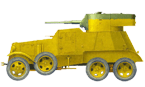 Бронеавтомобиль БА-6 7-й мотоброневой бригады. Район р.Халхин-Гол. Июль 1939 года. (рис. А.Аксёнов)