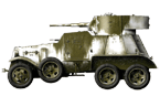 Бронеавтомобиль БА-6 из состава 18-й танковой бригады. Западный фронт, ноябрь 1941 года. (рис. С.Игнатьев)