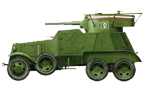 Бронеавтомобиль БА-6 (радийный) из состава 9-й мотобронебригады. Эта машина была захвачена японцами в ходе боёв 6-7 июля 1939 года. (рис. А.Аксёнов)