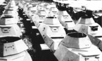 Бронеавтомобили БА-64Б на площадке готовой продукции ГАЗа. 1945 г.