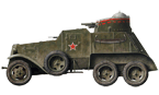 Бронеавтомобиль БАИ из состава 45-го механизированного корпуса Украинского военного округа. Большие Киевские манёвры, сентябрь 1935 года. (рис. С.Игнатьев)