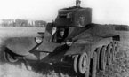 Ходовые испытания танка БТ-2-ИС. Лето 1935 года.