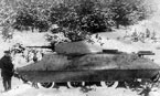 Опытный танк БТ-СВ на испытаниях. 1937 г.