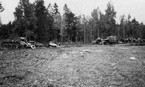 Уничтоженная колонна: на фотографии видны БТ-2, ГАЗ-ААА, фургон ГАЗ-АА