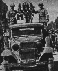 Счетверённая зенитная установка обр.1931 г. пулемётов "Максим" на шасси ГАЗ-ААА