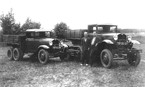 Прототип ГАЗ-60 и грузовик ГАЗ-ААА. Горьковская область, осень 1938 г. Сравнительные испытания.