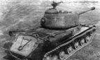 Тяжёлый танк ИС-2 обр.1944 г. с установкой 12,7-мм пулемёта ДШК (вид сзади-сверху).