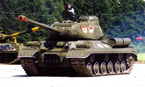 Тяжёлый танк ИС-2, прошедший весь цикл послевоенной модернизации по программе ИС-2М. п.Кубинка, Московская обл. 2001 г (фото А.Аксёнова).