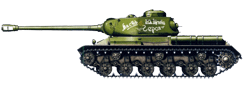 Тяжелый танк ИС-2, принадлежащий 1-й гвардейской танковой армии. Это можно определить по характерному ромбу на танковой башне, в которую вписаны цифры "48/304". Рядом надпись "Месть за брата героя". 1-й Белорусский фронт, февраль 1945 года.