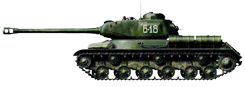 ИС-2 неизвестной танковой части. 3-й Белорусский фронт, Прибалтика, 1944 г. (рис. С.Игнатьев).