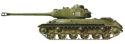 Тяжёлый танк ИС-2 из состава 57-го отдельного Гвардейского тяжёлого танкового полка, 3-й Гвардейской танковой армии. Германия, апрель 1945 года (рис. С.Игнатьев).