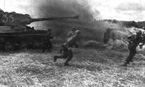 Боевые учения по отработке взаимодействия танков с пехотой. 1944 г.