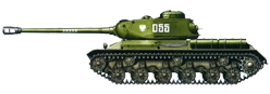 Тяжёлый танк ИС-2 из состава 4-го тяжёлого танкового полка, 16-й механизированной дивизии, 1-го механизированного корпуса Войска Польского. Польша, Померания, 1951 г.
