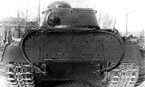 Опытный танк ИС "образец №3" (Объект 237), вооружённый орудием С-18, после испытаний пробегом. Лето 1943 г.