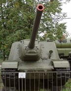 ИСУ-122 в Центральном музее вооружённых сил (ЦМВС) в г.Москве.
