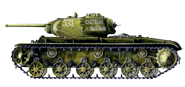 Тяжёлый скоростной танк КВ-1С 5-го гвардейского тяжёлого танкового полка прорыва «Советский полярник». Район Сталинграда, ноябрь 1942 года.