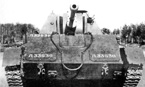 Самоходная установка СУ-76 (СУ-12) на НИБТ полигоне. 1943 год.
