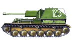 Самоходная установка СУ-76М из состава 1047-го самоходно-артиллерийского полка . Восточный фронт, весна 1944 года.
