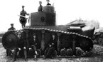 Танк Т-12 на испытаниях под Харьковом. Машина вооружена 45-мм пушкой обр.1930 и тремя пулеметами ДТ. Июнь 1930 г.
