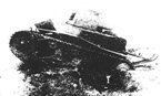 Танк Т-18 с ходовой частью по типу Т-26 на испытаниях. 1933 г.