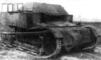 Танкетка Т-27, переделанная в тягач для 45-мм орудий, с приспособлением для перевозки дополнительно 2 человек