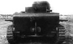 Первый опытный образец танка Т-37А. Машина еще не имеет поплавков над гусеницами. 1933 г.