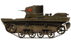 Танк Т-37А из состава разведывательного батальона 11-й танковой бригады. Район реки Халхин-Гол, май 1939 года (рис. С.Игнатьев).