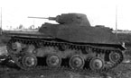 Сухопутный танк Т-40С. Вид на левый борт.