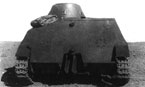 Опытный танк 010 (образец № 7/4 с торсионной подвеской) во время испытаний. Вид сзади. НИБТ полигон. Июль 1939 года.
