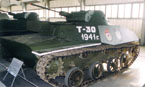 Т-30 в экспозиции Военно-исторического музея бронетанкового вооружения и техники в п.Кубинка, Московской обл.
