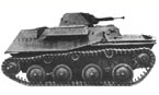 Танк Т-40. Судя по проставленным значениям толщины брони, снимок сделан немцами на Куммерсдорфском полигоне.