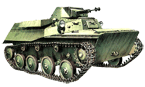 Легкий танк Т-40 в стандартной окраске Красной Армии. Западный фронт. Лето 1941 года.