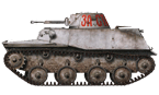 Танк Т-40 «За Сталина». Можайск, неизвестная танковая часть. Январь 1942 года (рис. С.Игнатьев).