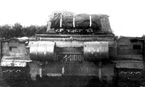 Опытный танк Т-44-100. Вид сзади. Лето 1945 года.