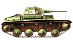 Легкий танк Т-60. 30-я гвардейская танковая бригада, Ленинградский фронт, 1943 год.