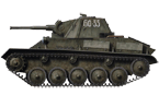 Лёгкий танк Т-70 с бортовым номером 60-33. Сталинградский фронт, неизвестная танковая часть, осень 1942 года (рис. С.Игнатьев).