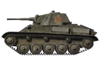 Лёгкий танк Т-70 неизвестной танковой части. Машина имеет бортовой номер 50 красного цвета, под которым проступает закрашенное тактическое обозначение в виде белого треугольника. Советско-германский фронт, лето 1942 года (рис. С.Игнатьев).