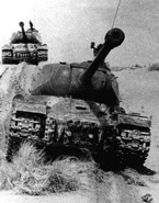 Частично модернизированные танки ИС-2 на учениях Туркестанского военного округа. 1950 г.