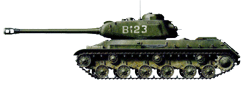 ИС-2 из состава 82-ого отдельного гвардейского тяжёлого танкового полка. Восточная Пруссия, апрель 1945 года (рис. С.Игнатьев).