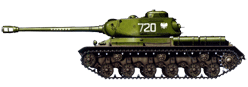 Тяжёлый танк ИС-2 из состава 6-го тяжёлого танкового полка Войска Польского. Польша, Вроцлав, 1950 г.