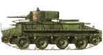 Плавающий колёсно-гусеничный танк ПТ-1