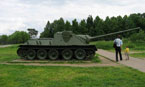 СУ-100 в экспозиции музея в п.Снегирях, Московской обл.
