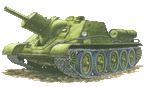 Рисунок СУ-122 в стандартной летней окраске. Весна 1943 г.