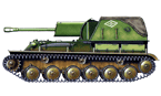 Самоходная установка СУ-76М из состава 1443-го самоходно-артиллерийского полка. Восточный фронт, весна 1944 года.