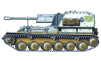 Самоходная установка СУ-76М поздних выпусков из неизвестного войскового соединения. СССР, зима 1945-46 гг.