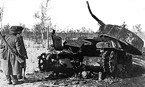 Т-26 разрушеный взрывом боекомплекта. Карельский перешеек